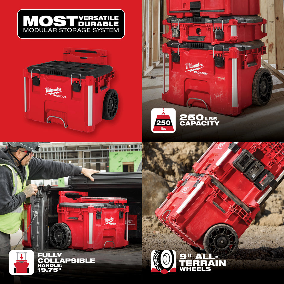 Milwaukee 48-22-8427, PACKOUT Rolling Tool Box