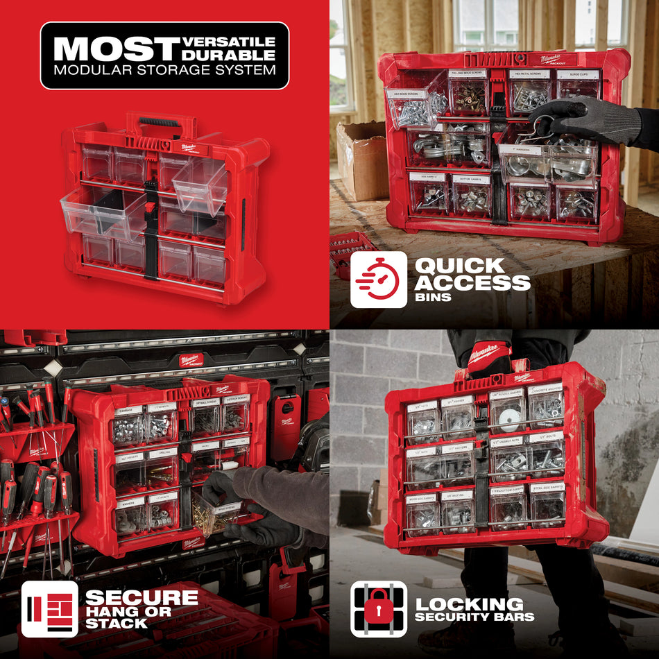 Milwaukee 48-22-8433, PACKOUT™ Tilt Bin Organizer