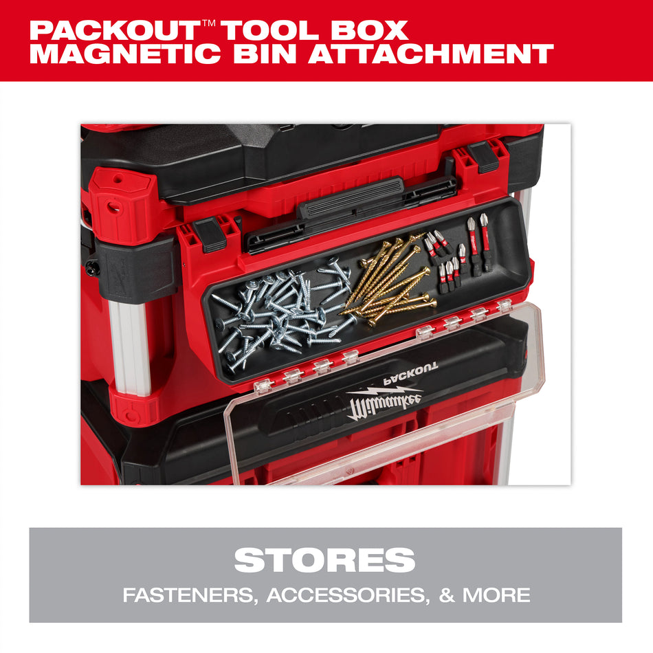 Milwaukee 48-22-8611, PACKOUT™ Tool Box Magnetic Bin Attachment