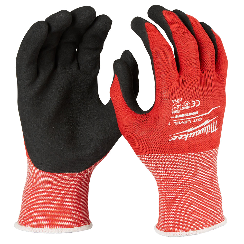 Milwaukee 48-22-8900, Cut Level 1 Dipped Gloves - Small