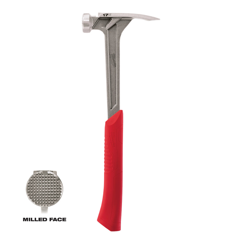 Milwaukee 48-22-9016, 17oz Milled Face Framing Hammer