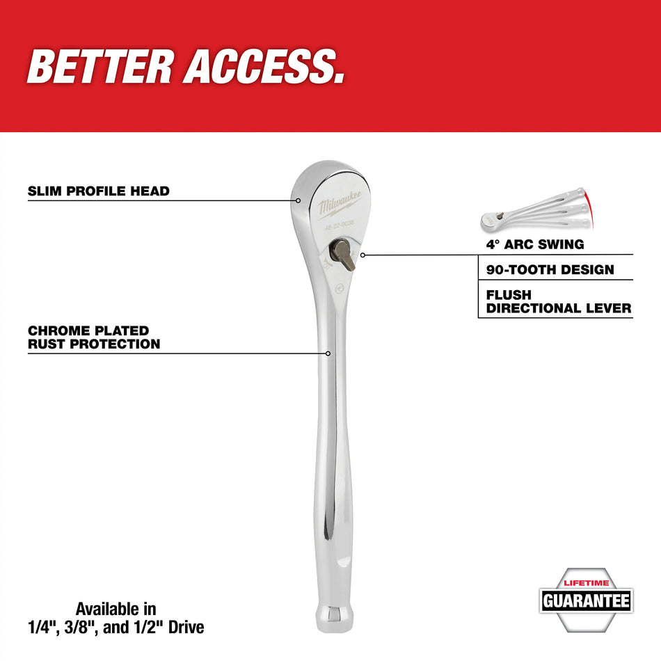 Milwaukee 48-22-9038, 3/8" Drive Ratchet