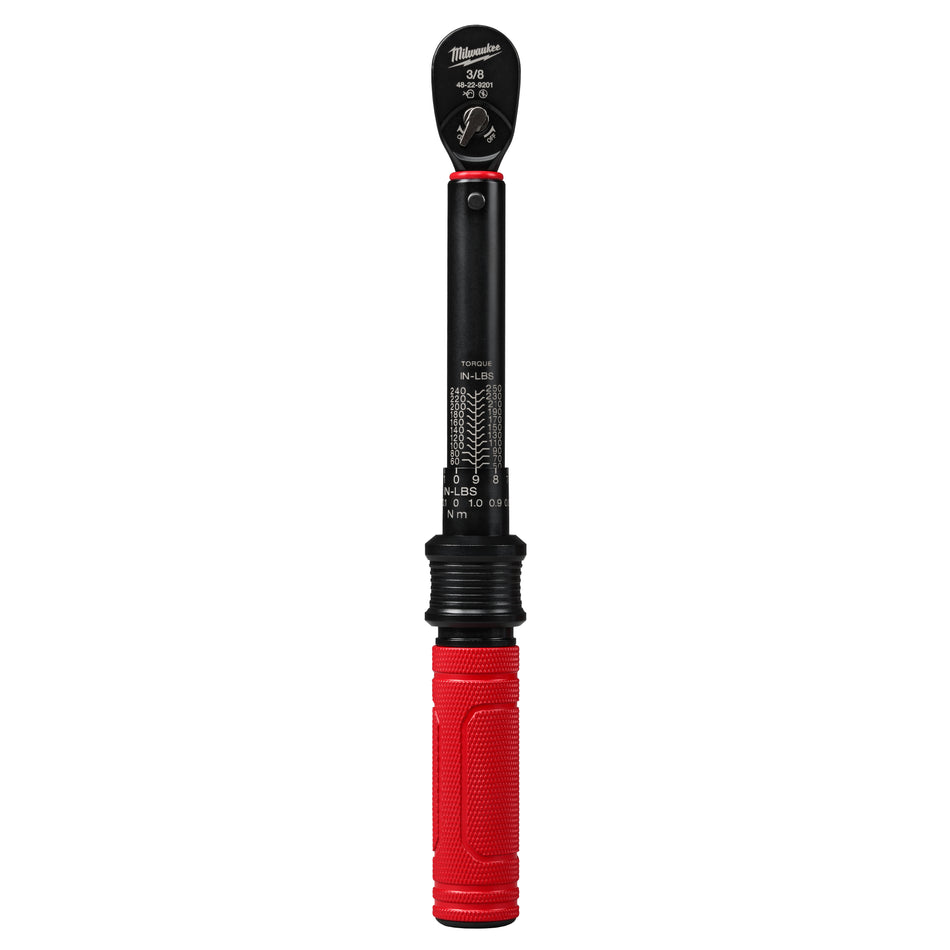 Milwaukee 48-22-9201, 3/8” Drive Click Torque Wrench (50-250 in·lbf)
