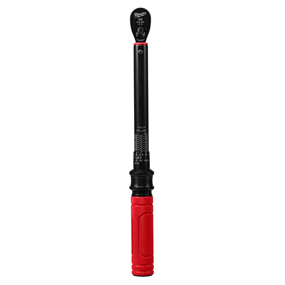 Milwaukee 48-22-9202, 3/8” Drive Click Torque Wrench (20-100 ft·lbf)