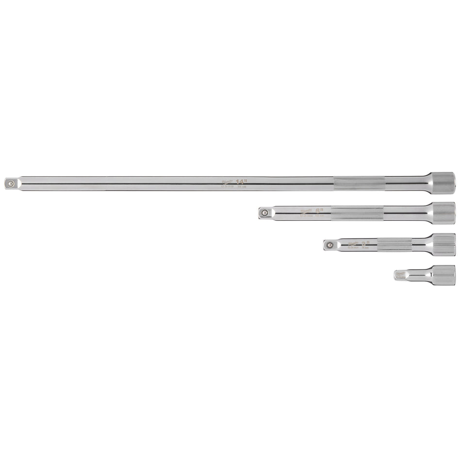 Milwaukee 48-22-9340, 4pc 1/4” Drive Socket Extension Set
