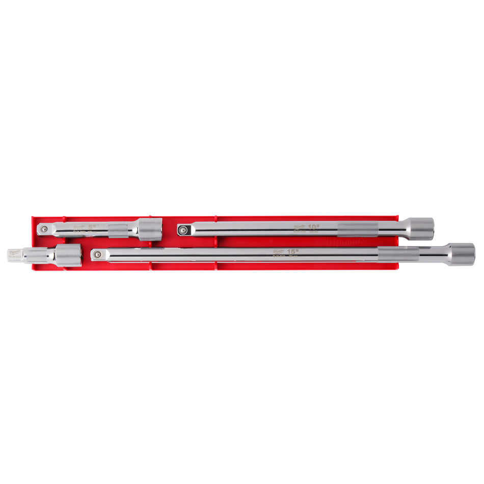 Milwaukee 48-22-9342, 4pc 1/2” Drive Socket Extension Set