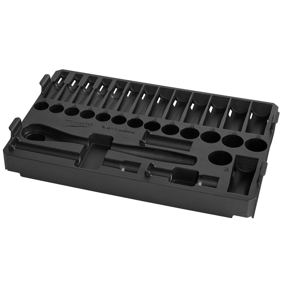 Milwaukee 48-22-9482, 32 pc 3/8" Drive Ratchet and Socket Set in PACKOUT (Metric)
