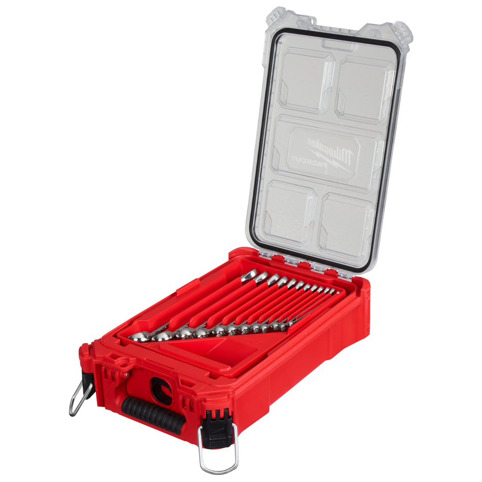 Milwaukee 48-22-9484, 15pc SAE Combination Wrench Set with PACKOUT™ Compact Organizer