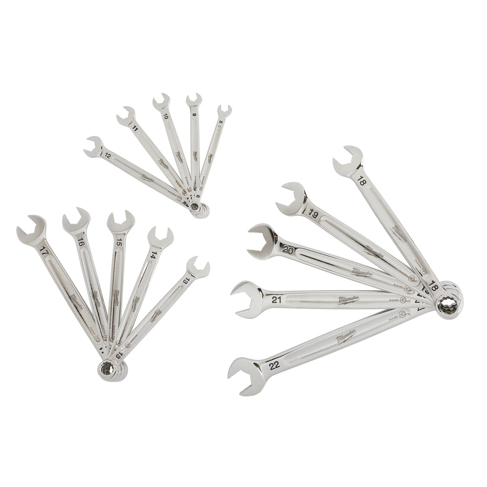 Milwaukee 48-22-9515, Metric Combination Wrench Set 15-Piece