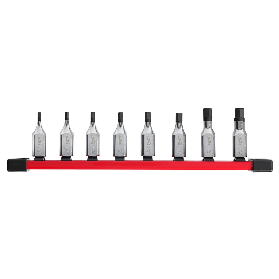 Milwaukee 48-22-9542, 8pc 3/8" Drive Hex Bit Socket Set - SAE
