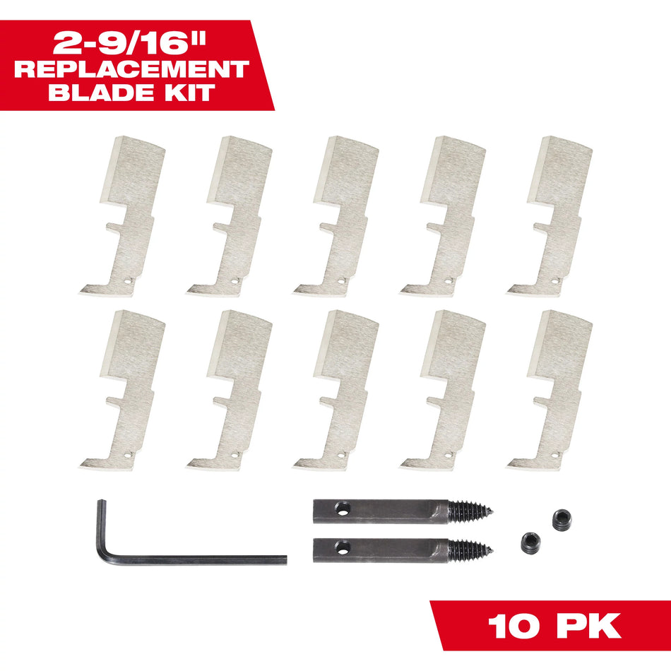 Milwaukee 48-25-5350, 2-9/16" 10 Blade Replacement Kit (10/pkg)