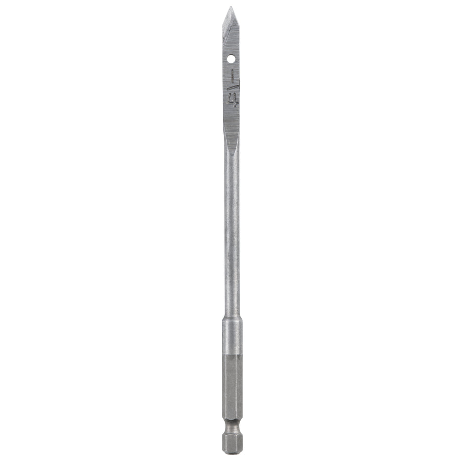 Milwaukee 48-27-0251, Flat Boring Bit 1/4" x 6"