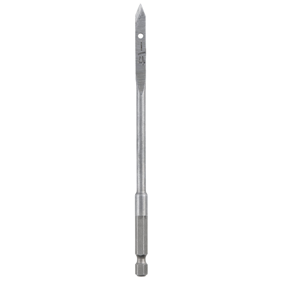 Milwaukee 48-27-0251, Flat Boring Bit 1/4" x 6"