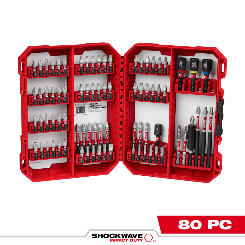 Milwaukee 48-32-4094, 80PC SHOCKWAVE™ Impact Duty Driver Bit Set