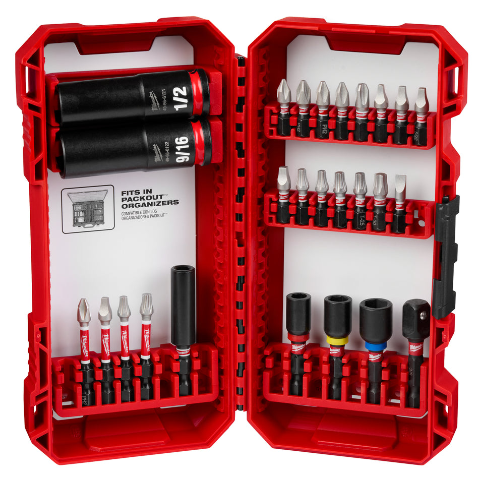Milwaukee 48-32-4408, SHOCKWAVE 26PC IMPACT DRIVE & FASTEN SET