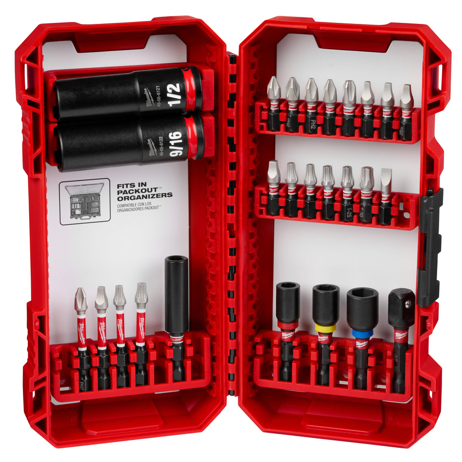 Milwaukee 48-32-4408, SHOCKWAVE 26PC IMPACT DRIVE & FASTEN SET