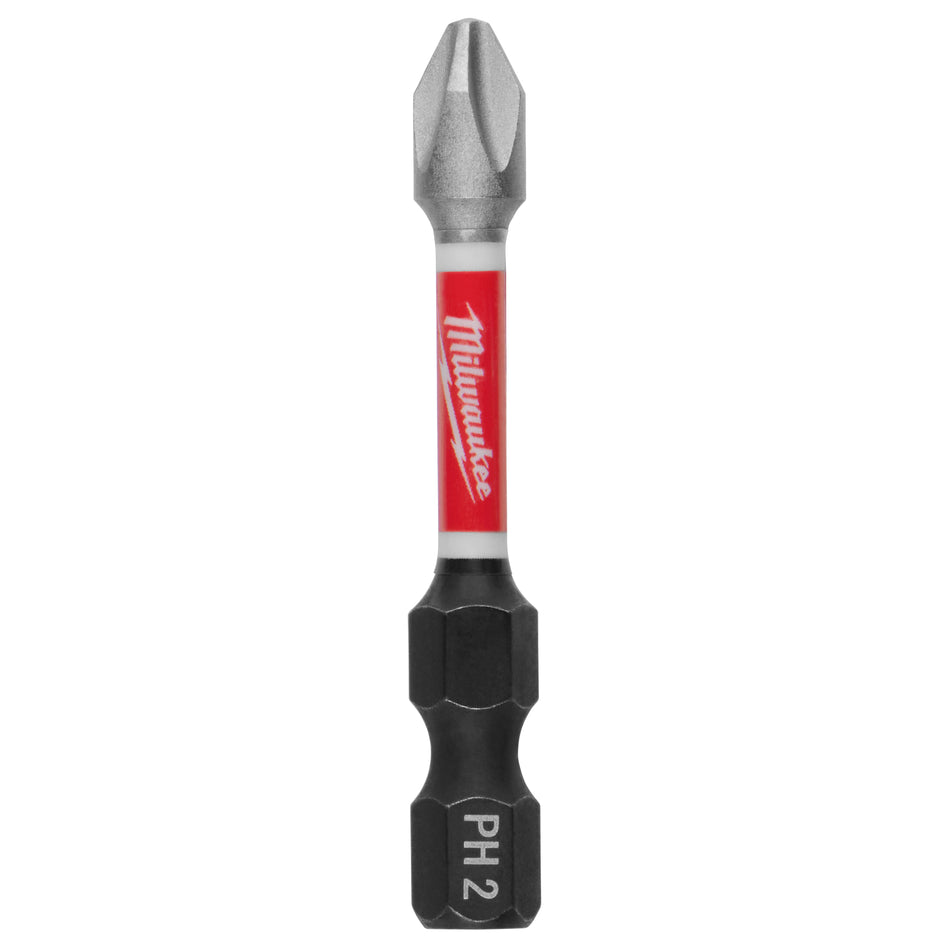 Milwaukee 48-32-4602, SHOCKWAVE™ Impact Duty 2" Phillips #2 Power Bits (5 PK)