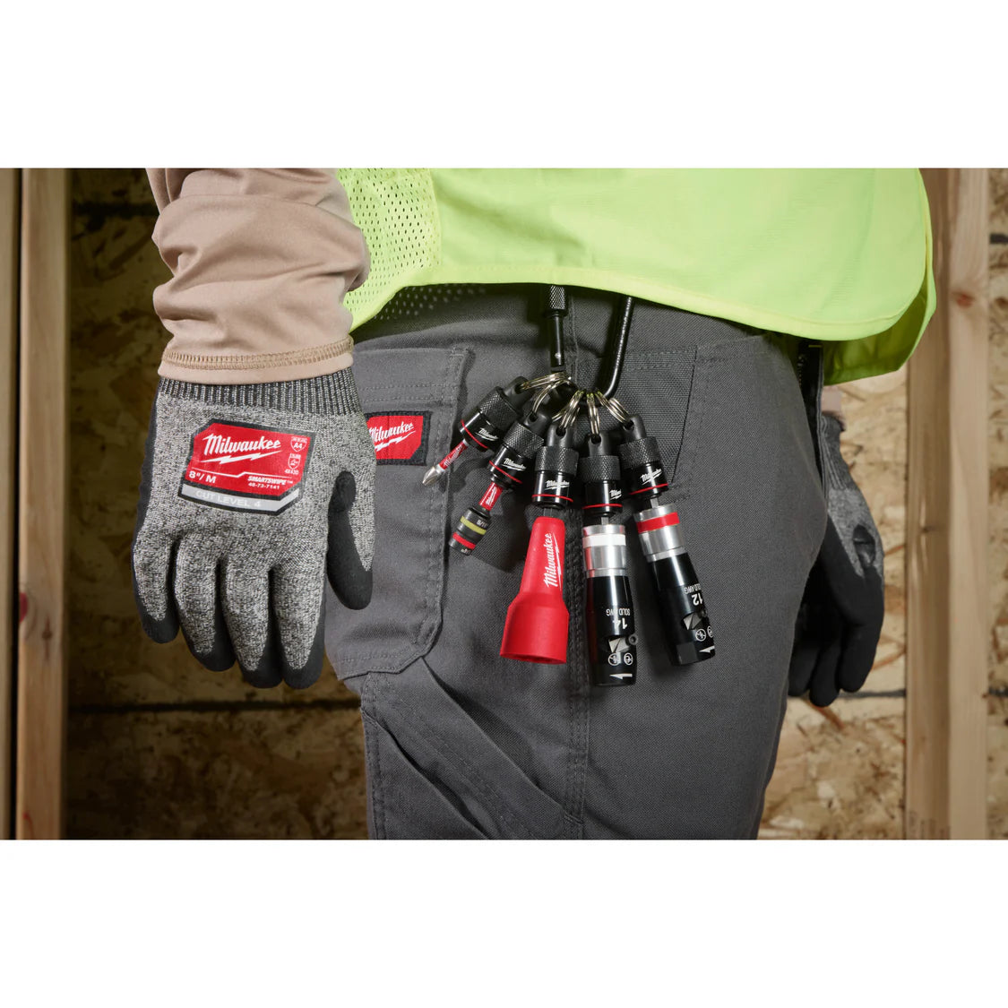 Milwaukee 48-32-4537, 5PC BIT HOLDER W/ CARABINER – Squares Hardware Inc
