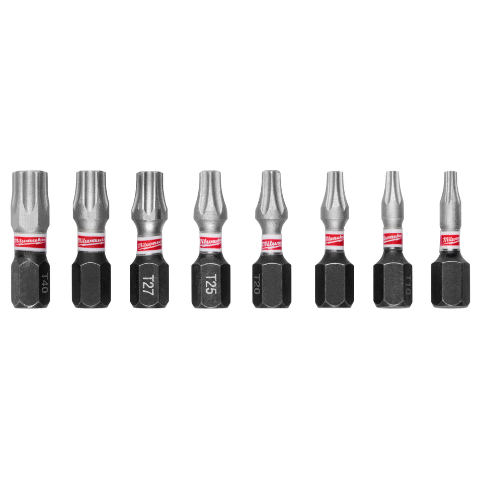Milwaukee 48-32-4618, SHOCKWAVE Torx Security Insert Bit Set - 10 PC