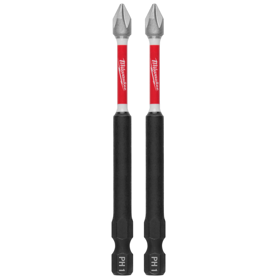 Milwaukee 48-32-4660, 3-1/2" PH1 SHOCKWAVE Impact Duty Bit - 2 Pack