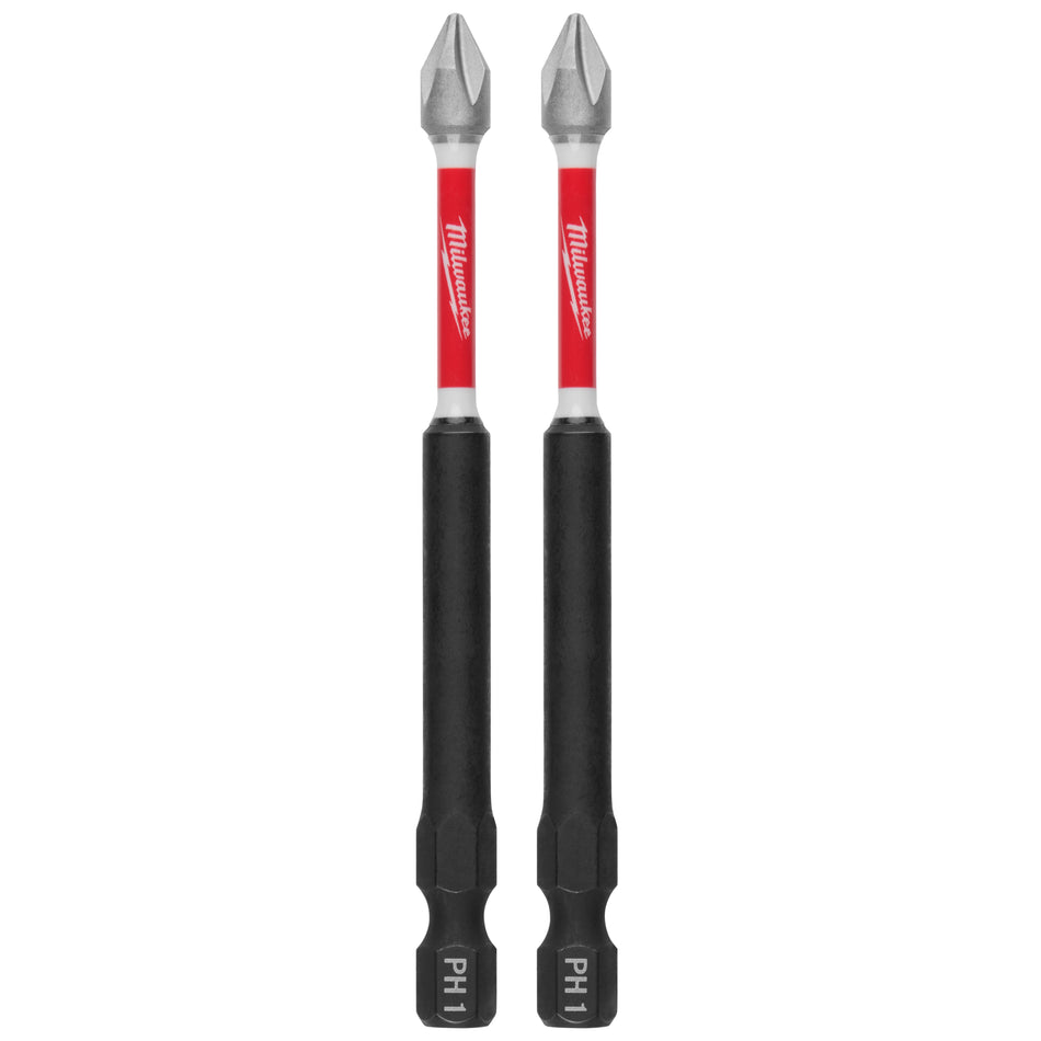 Milwaukee 48-32-4660, 3-1/2" PH1 SHOCKWAVE Impact Duty Bit - 2 Pack