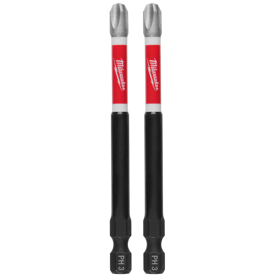 Milwaukee 48-32-4664, 3-1/2" PH3 SHOCKWAVE Impact Duty Bit - 2 Pack