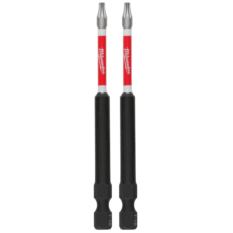Milwaukee 48-32-4676, 3-1/2" Torx T10 SHOCKWAVE Impact Duty Bit - 2 Pack