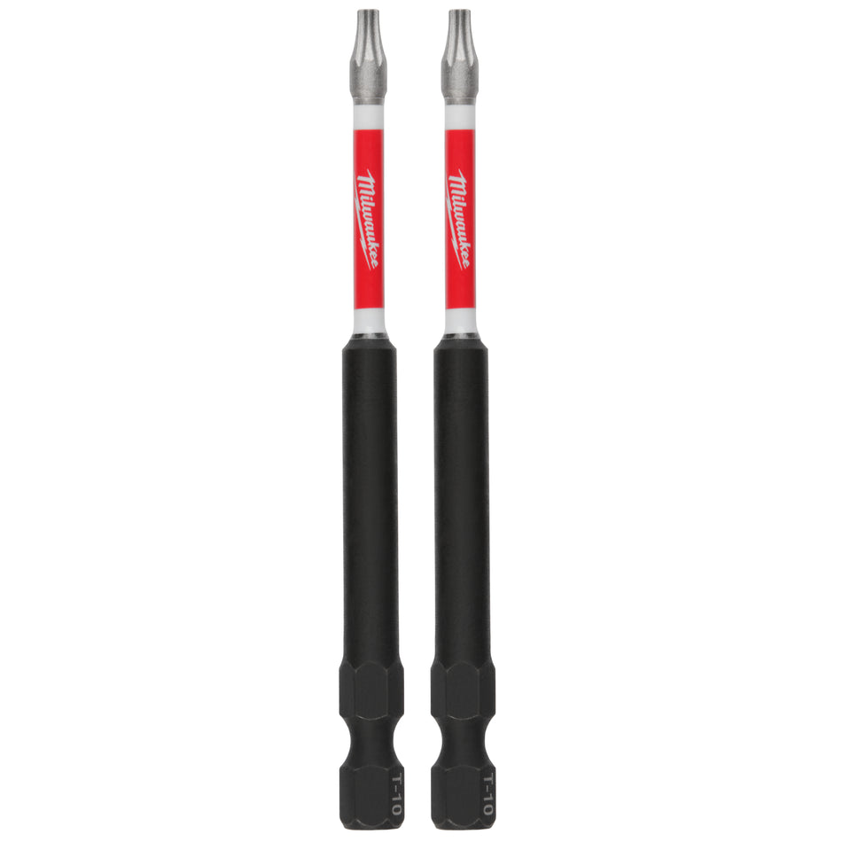 Milwaukee 48-32-4676, 3-1/2" Torx T10 SHOCKWAVE Impact Duty Bit - 2 Pack