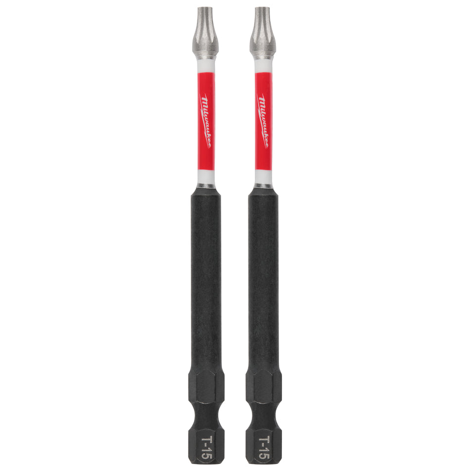 Milwaukee 48-32-4677, 3-1/2" Torx T15 SHOCKWAVE Impact Duty Bit - 2 Pack