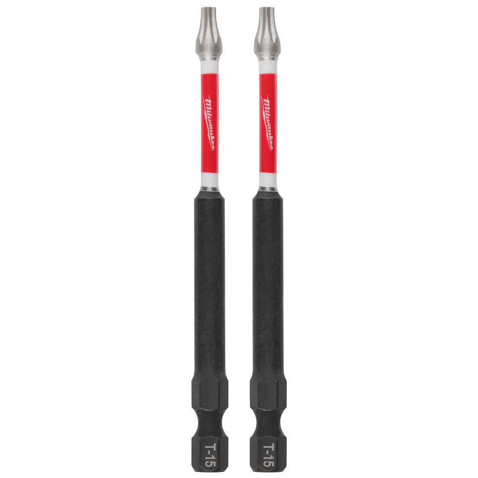 Milwaukee 48-32-4677, 3-1/2" Torx T15 SHOCKWAVE Impact Duty Bit - 2 Pack