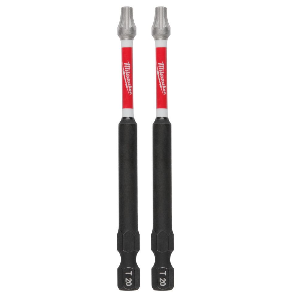 Milwaukee 48-32-4678, 3-1/2" Torx T20 SHOCKWAVE Impact Duty Bit - 2 Pack