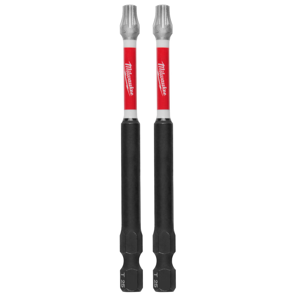 Milwaukee 48-32-4679, 3-1/2" Torx T25 SHOCKWAVE Impact Duty Bit - 2 Pack