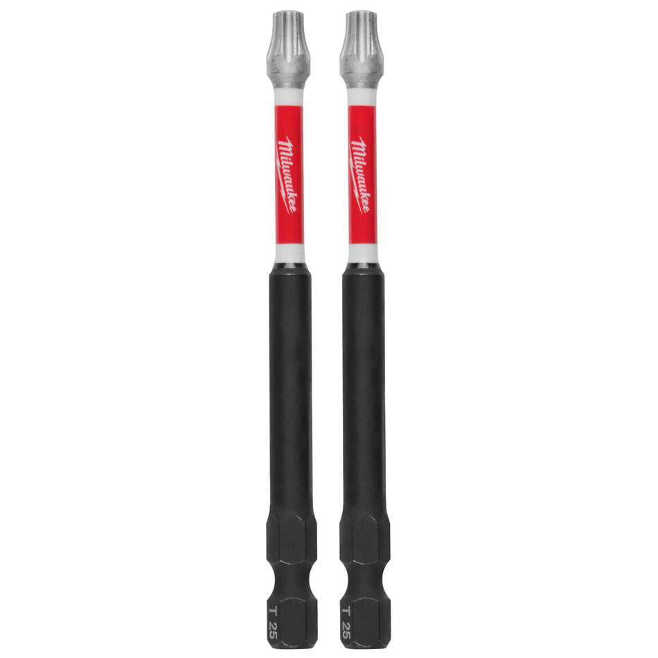 Milwaukee 48-32-4679, 3-1/2" Torx T25 SHOCKWAVE Impact Duty Bit - 2 Pack