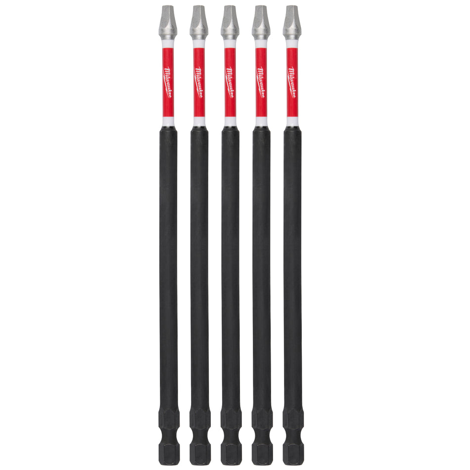 Milwaukee 48-32-4855, SHOCKWAVE 6" SQ2 IMPACT BIT (5PK)