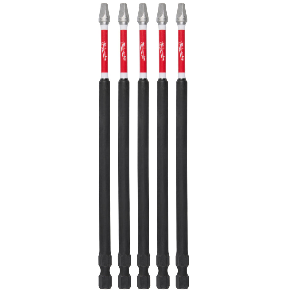 Milwaukee 48-32-4855, SHOCKWAVE 6" SQ2 IMPACT BIT (5PK)