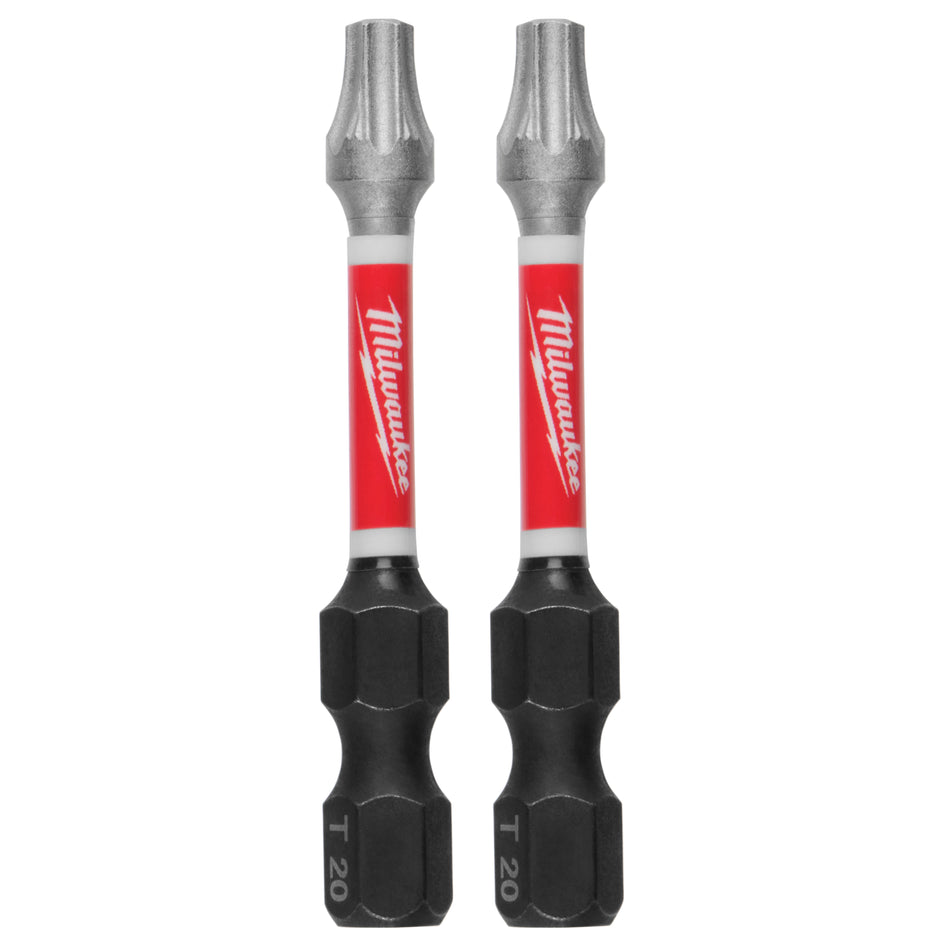 Milwaukee 48-32-4984, Shockwave™ 2" Impact Torx® T20 Power Bits (2PK)