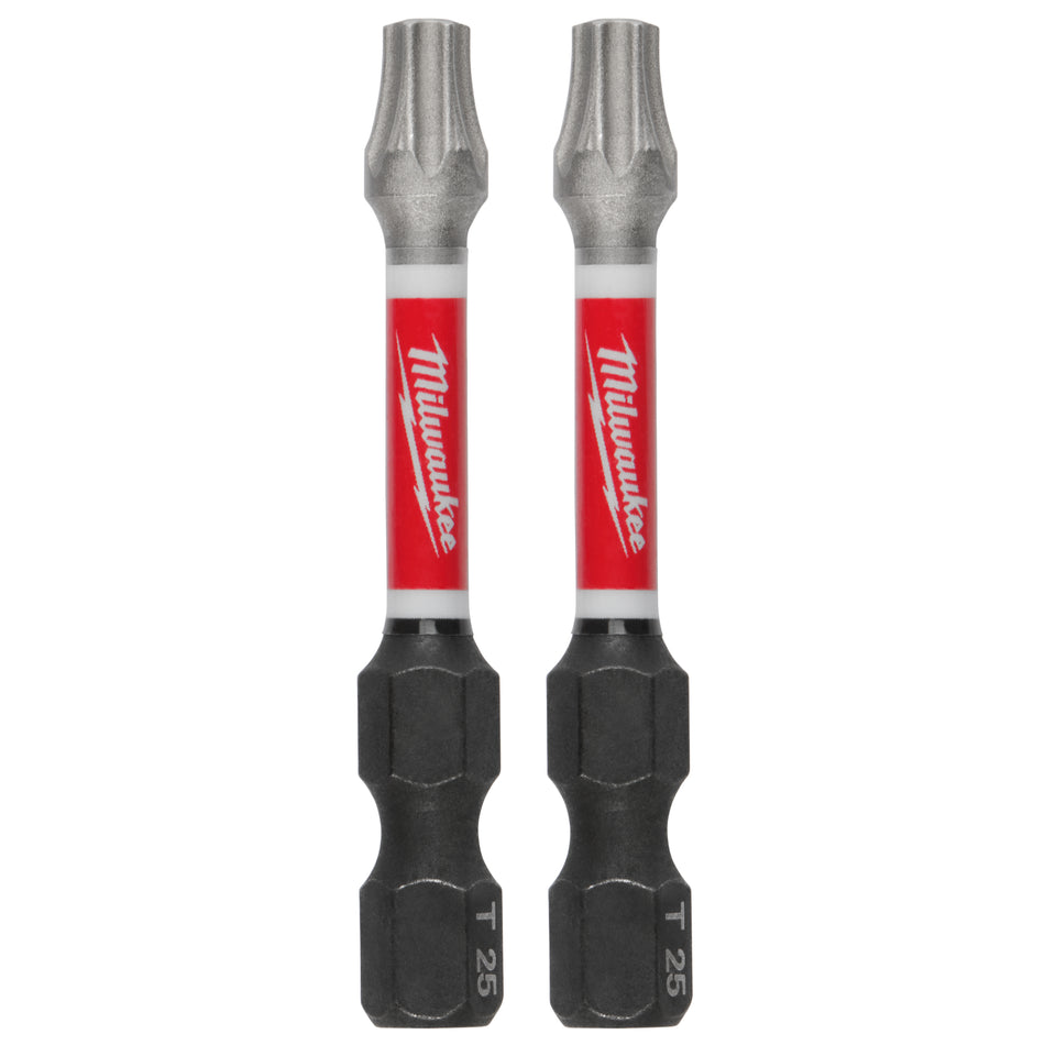 Milwaukee 48-32-4985, Shockwave™ 2" Impact Torx® T25 Power Bits (2PK)