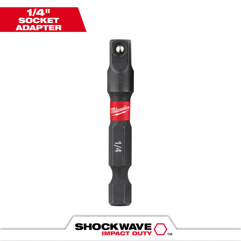 Milwaukee 48-32-5030, SHOCKWAVE 1/4" Drive Impact Socket ADAPTER