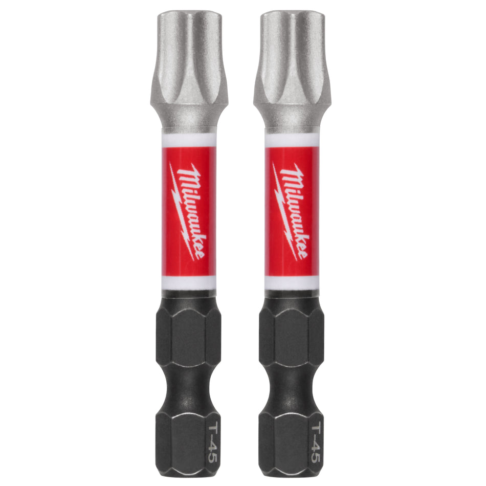 Milwaukee 48-32-6000, SHOCKWAVE™ Impact Duty 2" T45 Impact Bits 2Pk