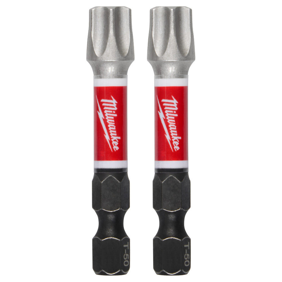 Milwaukee 48-32-6002, SHOCKWAVE™ Impact Duty 2" T50 Impact Bits 2Pk