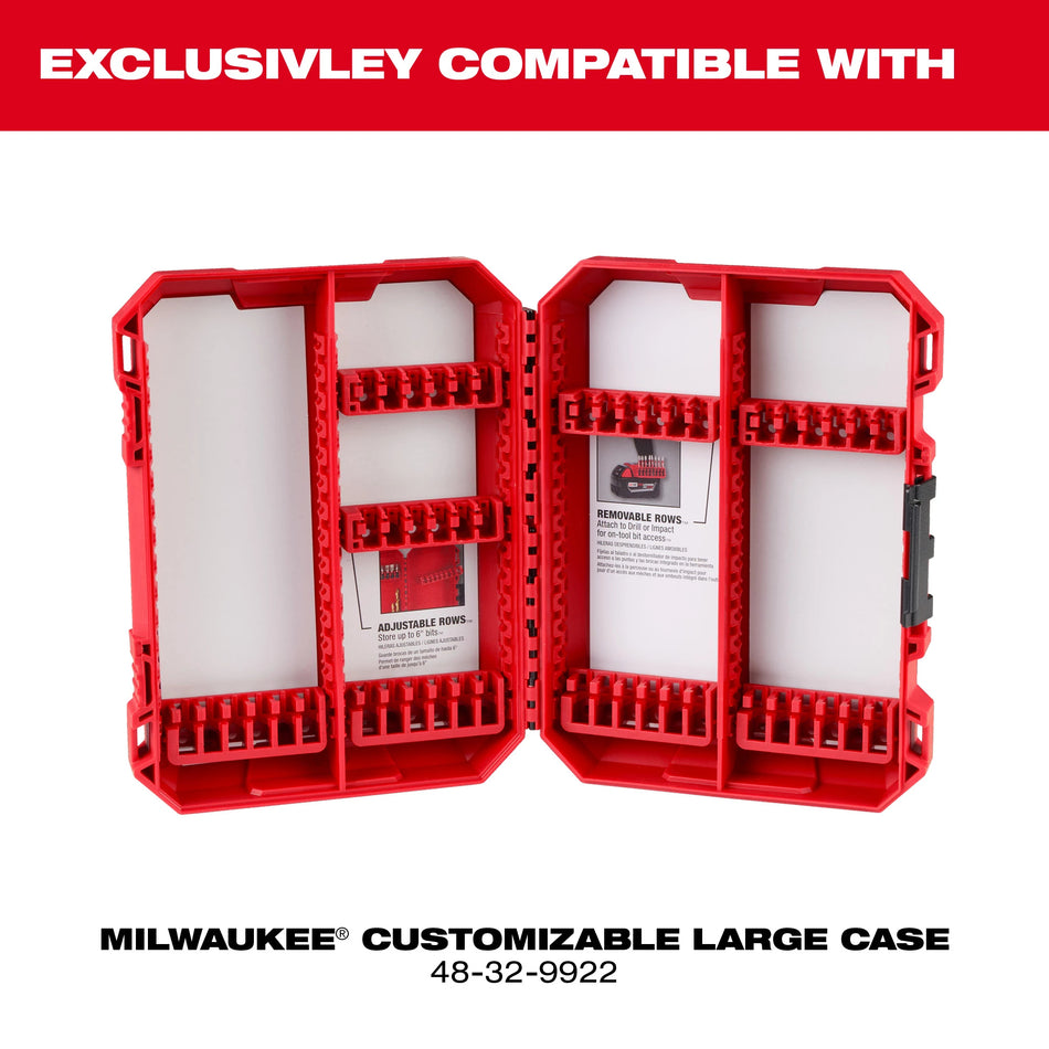 Milwaukee 48-32-9935, Large Case Rows for Impact Driver Accessories 5PK