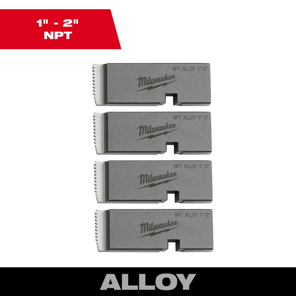 Milwaukee 48-36-1202,  1"-2" ALLOY NPT Universal Pipe Threading Dies