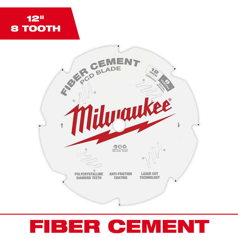 Milwaukee 48-40-7020, 12" PCD/Fiber Cement Circular Saw Blade