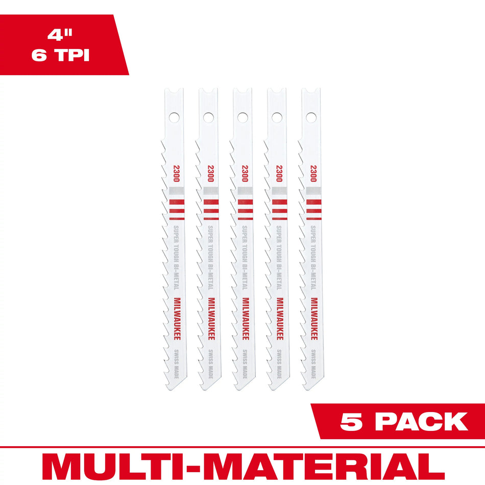 Milwaukee 48-42-2300, JIG SAW BL METAL 6T 4L 5PK