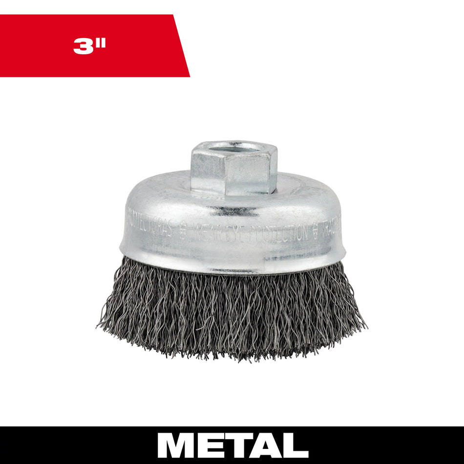 Milwaukee 48-52-5060, 3" Crimp Style Cup Brush