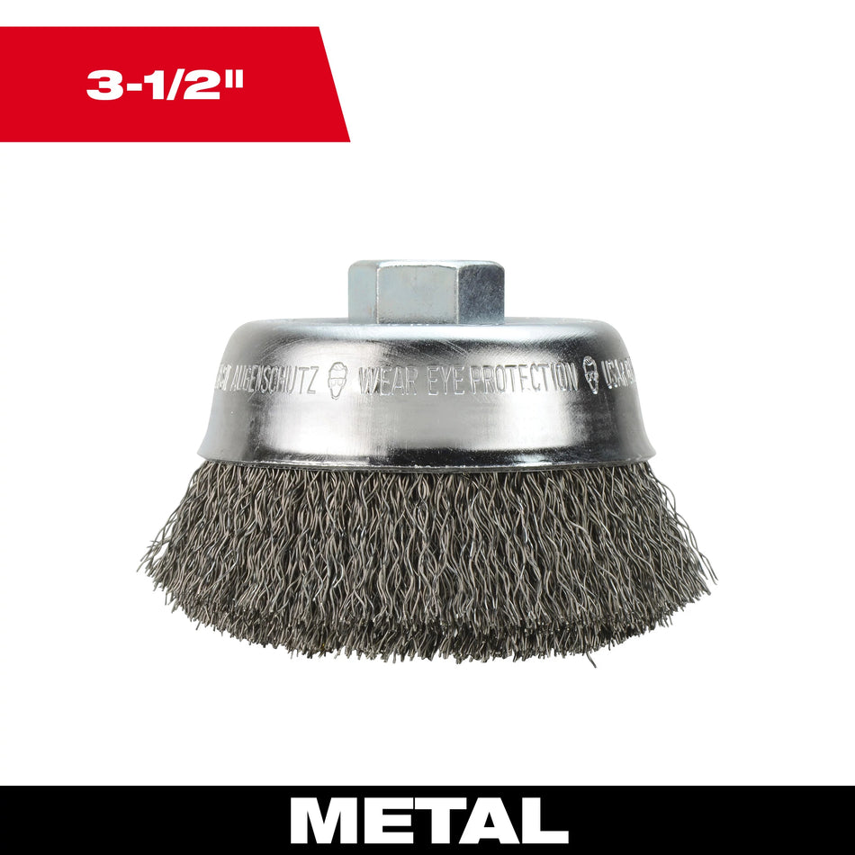 Milwaukee 48-52-5065, 3-1/2" Crimp Cup Brush