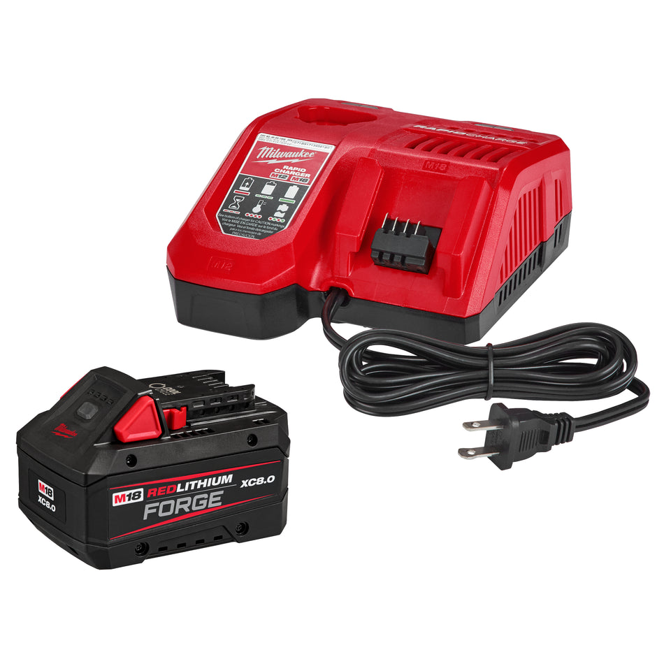 Milwaukee 48-59-1881, M18™ REDLITHIUM™ FORGE™ XC8.0 Starter Kit