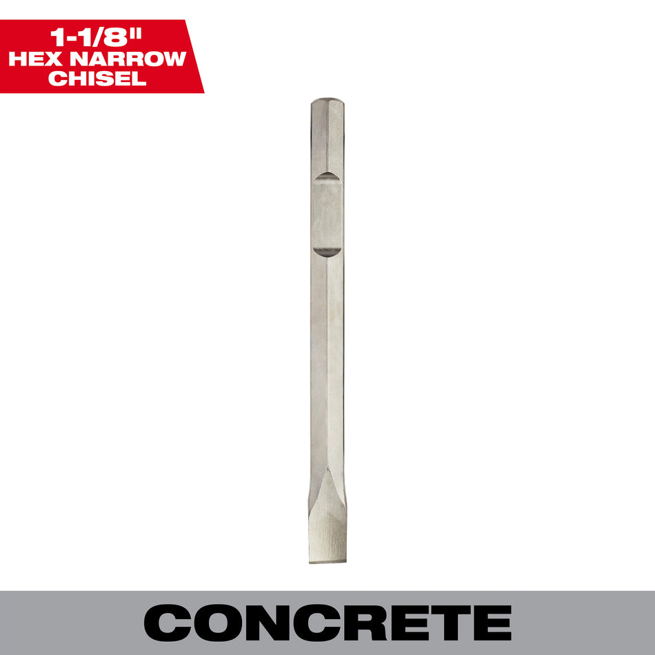 Milwaukee 48-62-4006, 1-1/8" Hex 16" Narrow Chisel
