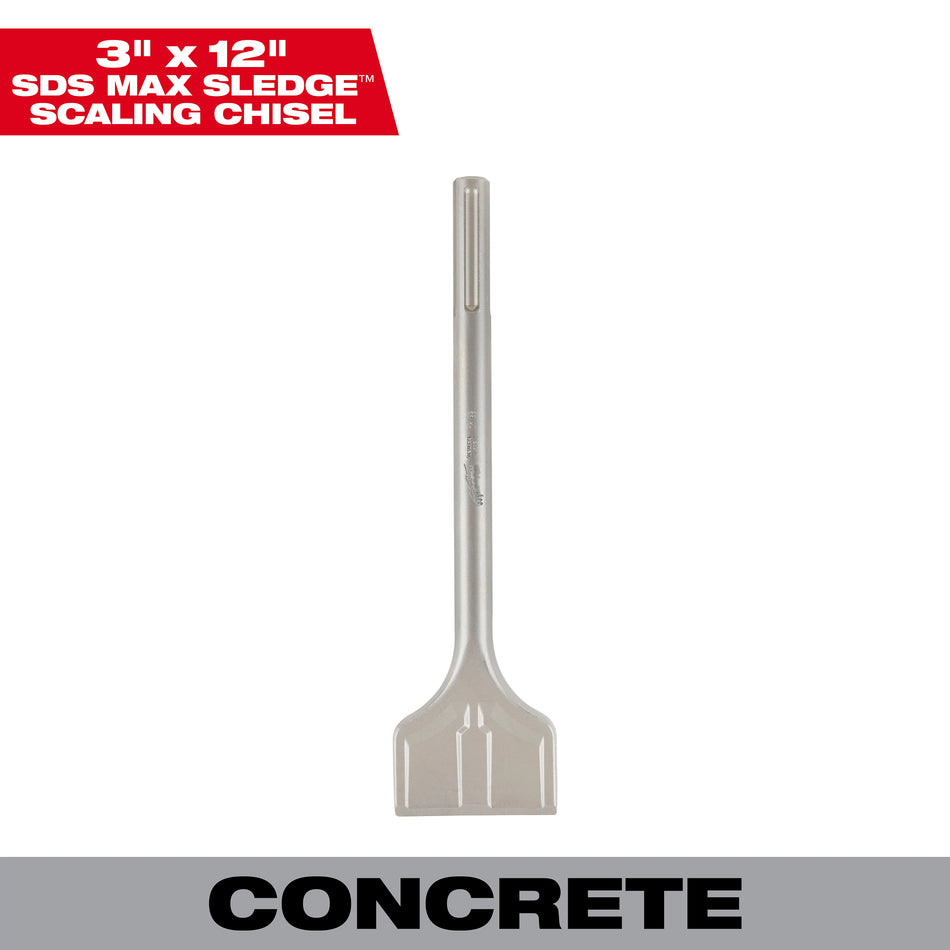 Milwaukee 48-62-4087, SDS-MAX DEMO 3" X 12" Scaling Chisel