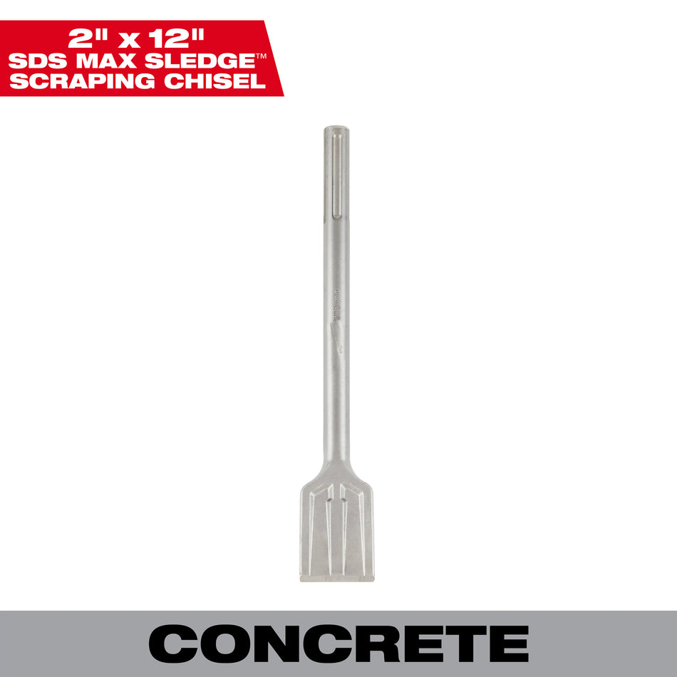 Milwaukee 48-62-4089, SDS-MAX DEMO 2" X 12" Scraping Chisel